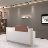 Memphis Wooden Office Reception Counter Desk - Gavisco Office Furniture